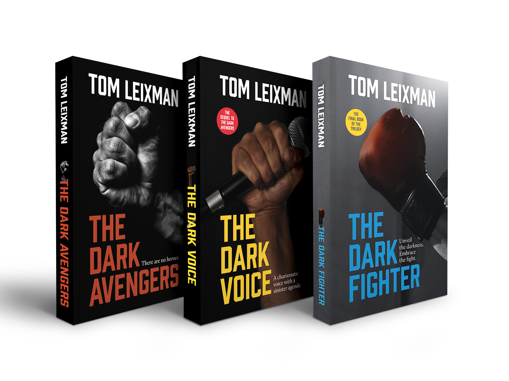 The Dark Trilogy book covers